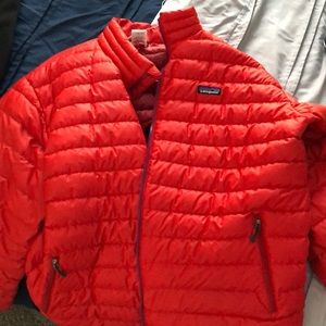 red mens patagonia jacket